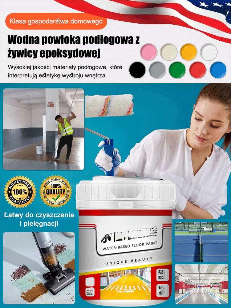 Wodna farba epoksydowa do podłóg