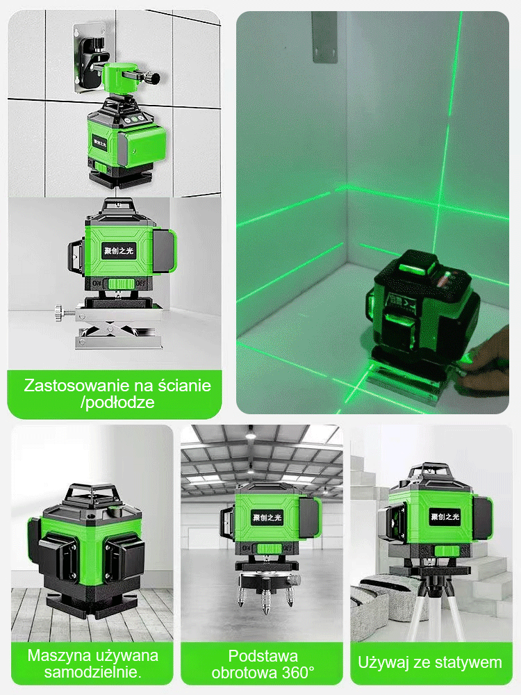 Poziomica laserowa o wysokiej precyzji do cienkich linii