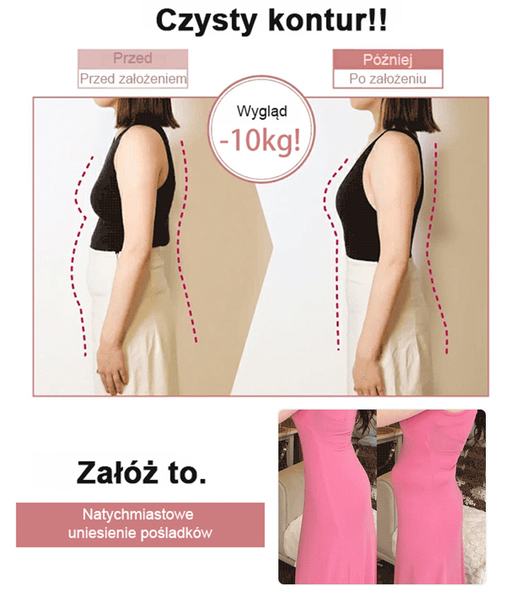 Podwójna warstwa koronkowych majtek modelujących, cienkie i bezszwowe