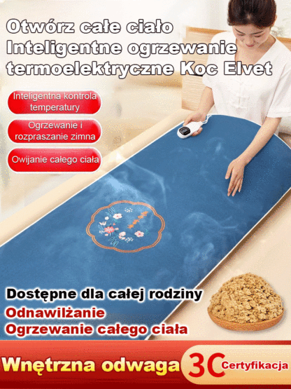 Inteligentne ogrzewanie termoelektryczne Koc Elvet