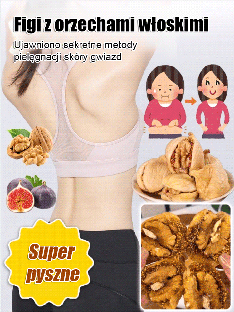 【0 dodanego cukru】A+ figi z orzechami włoskimi