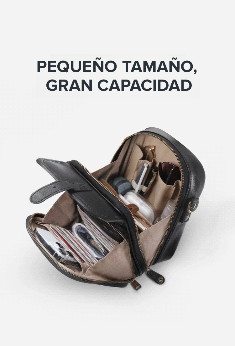 Luce un espacioso y elegante bolso bandolera de diseño francés, por el precio de una cena.