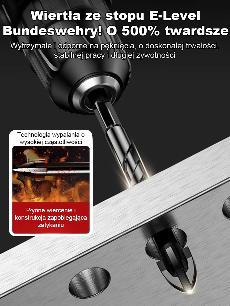 Zestaw wiertników krzyżowych ze stali wolframowej