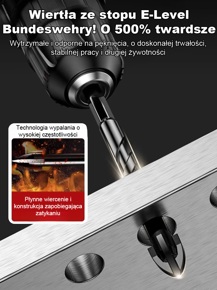 Zestaw wiertników krzyżowych ze stali wolframowej