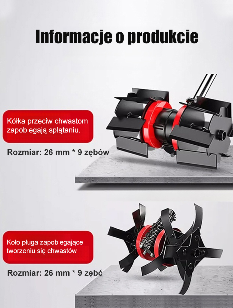 Specjalne koło wielofunkcyjne do kosiarki -Koło wielofunkcyjne do spulchniania i pielenia gleby