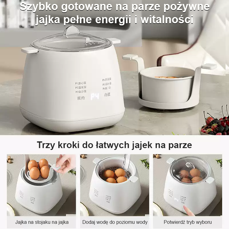 Domowy mały inteligentny podgrzewacz do jajek.