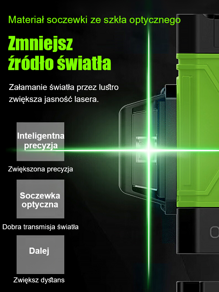 Poziomica laserowa o wysokiej precyzji do cienkich linii