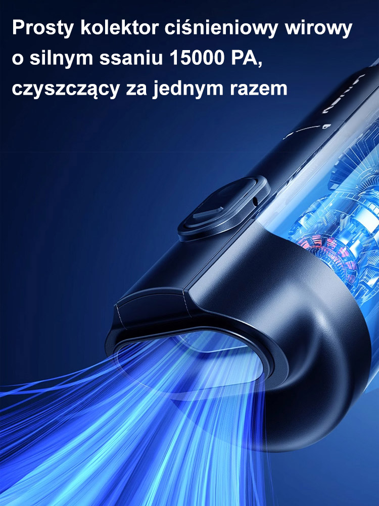 Kup jeden, drugi gratis! Odkurzanie, dmuchanie i wydmuchiwanie – 3 w 1! Bezprzewodowy mini odkurzacz samochodowy 【Odkurzanie i dmuchanie】