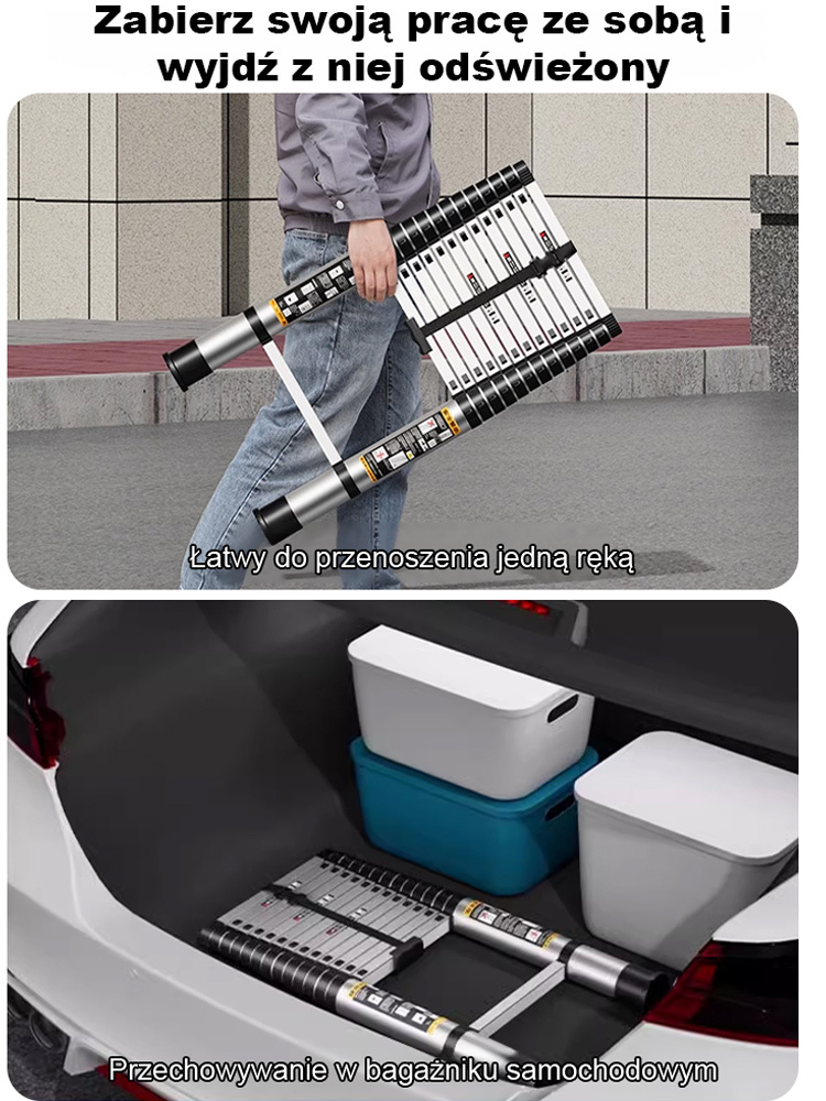 Wielofunkcyjne drabiny wyciągające