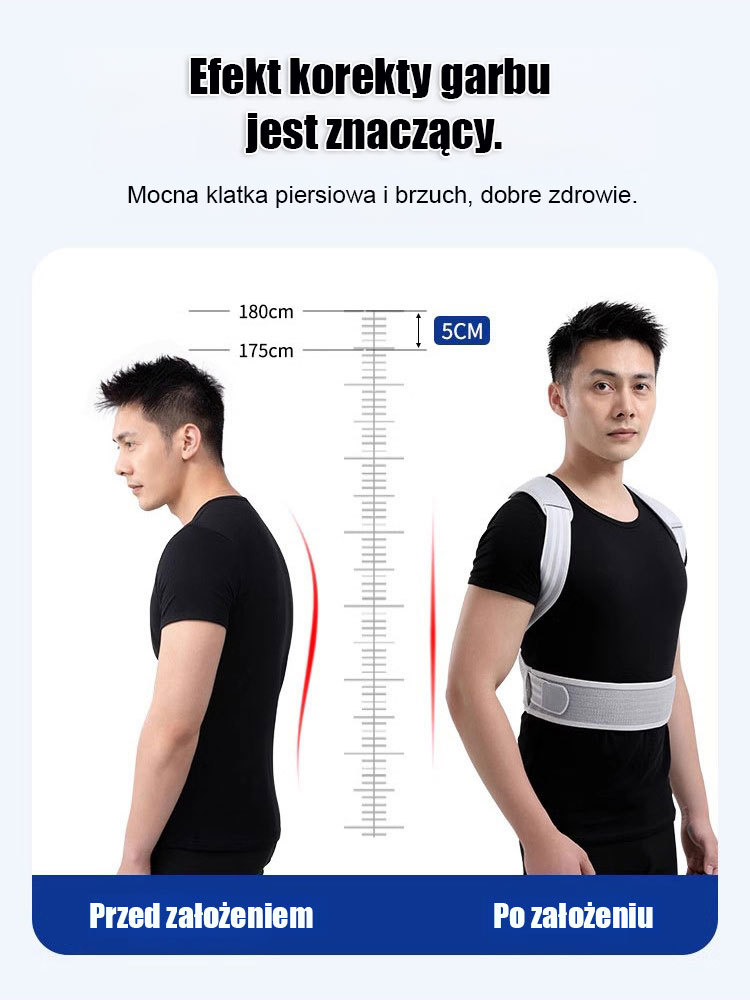 Japoński niewidoczny korektor garbienia się