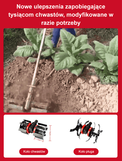 Specjalne koło wielofunkcyjne do kosiarki -Koło wielofunkcyjne do spulchniania i pielenia gleby