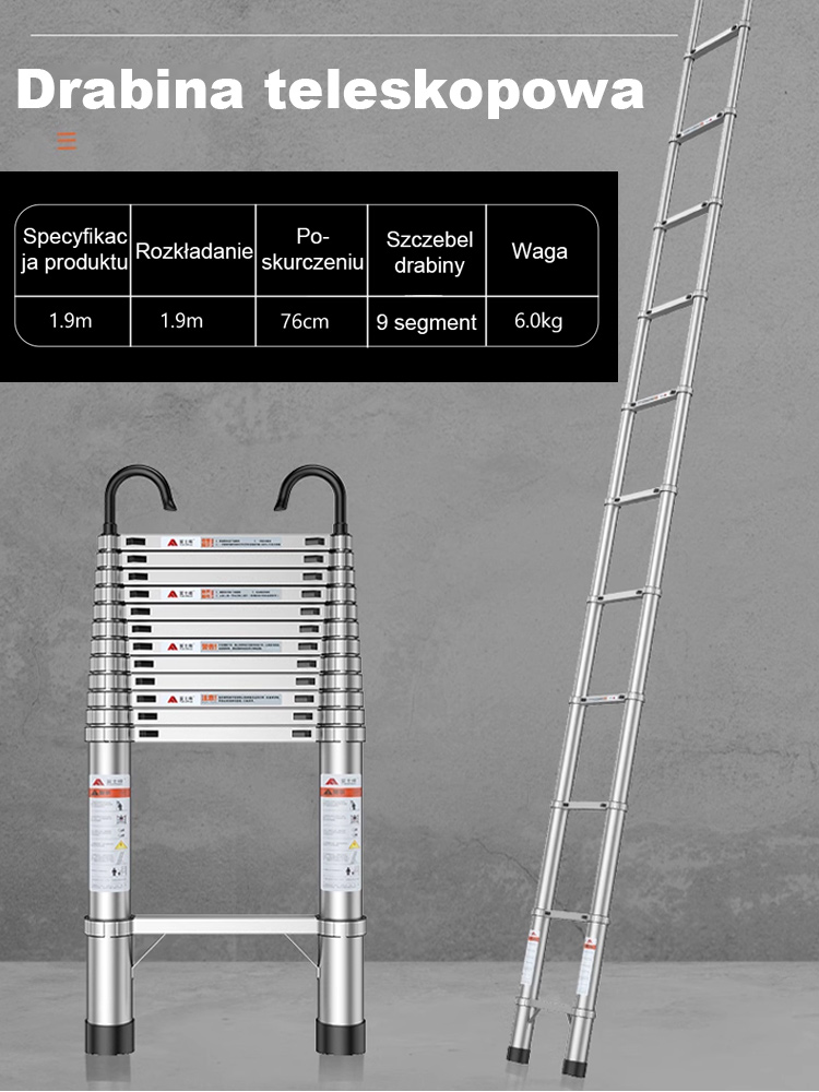 Wielofunkcyjne drabiny wyciągające