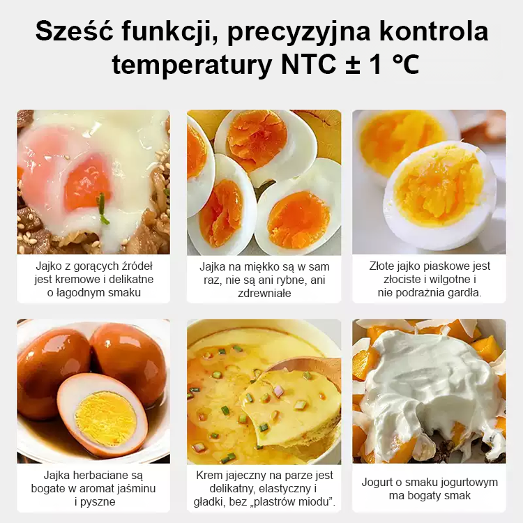 Domowy mały inteligentny podgrzewacz do jajek.