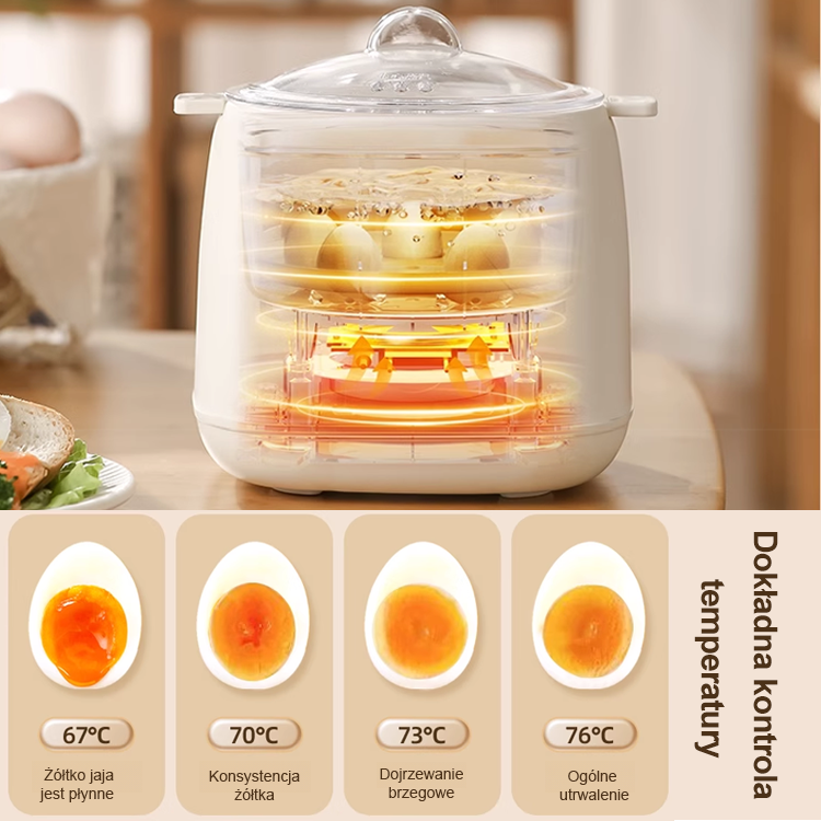 Domowy mały inteligentny podgrzewacz do jajek.