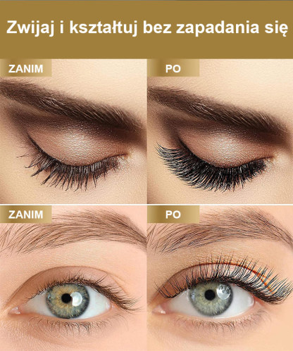 Powiększ oczy Maskara z małą szczoteczką