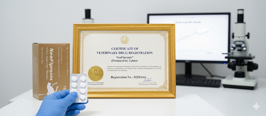 Certificate and product packaging on a desk