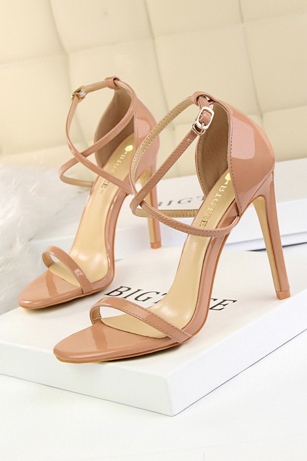 Stiletto Sandals in Black