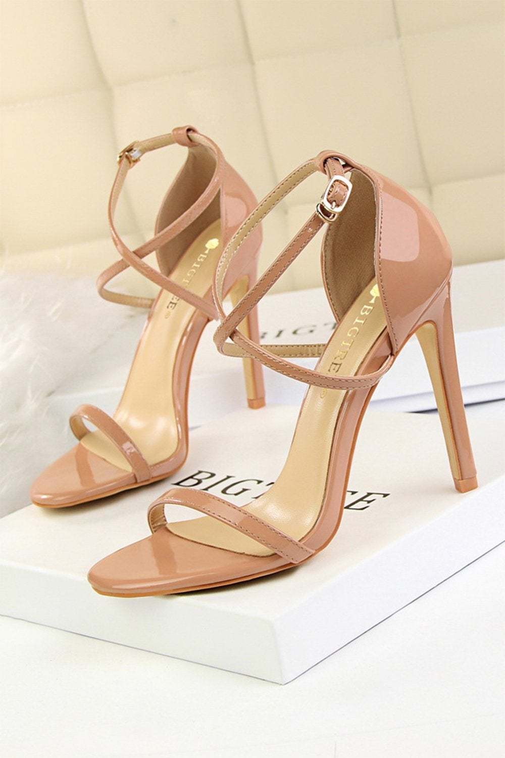 Stiletto Sandals in Black