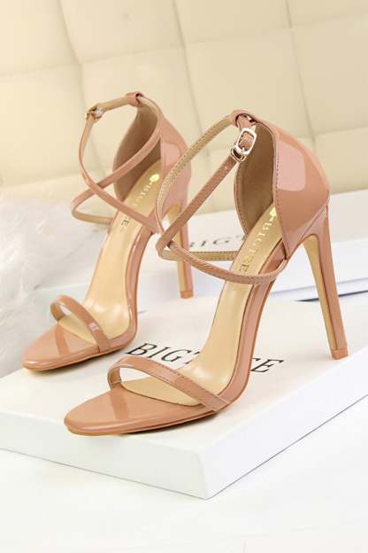 Stiletto Sandals in Black