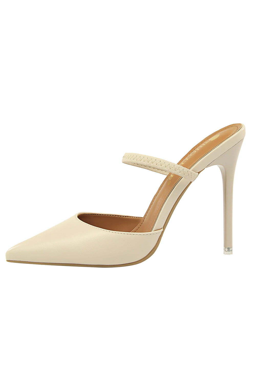 Pointy Stiletto Heels in Apricot