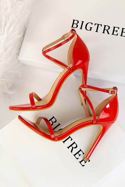 Stiletto Sandals in Black