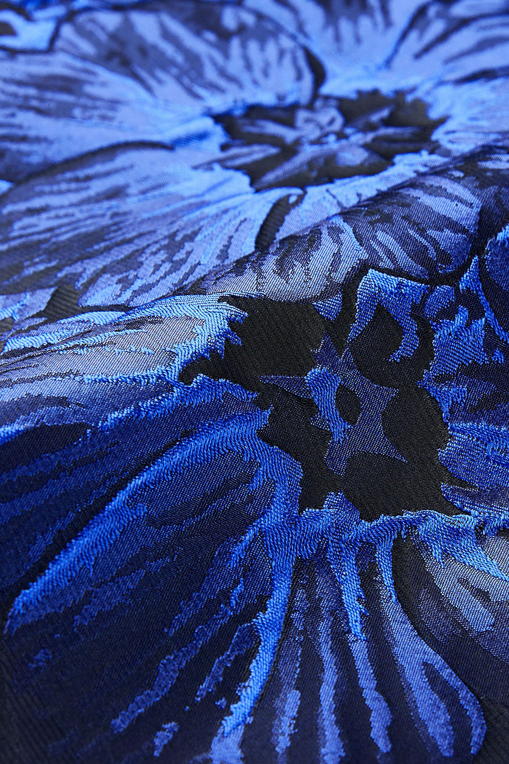 Royal Blue Jacquard Peak Lapel Prom Blazer for Men