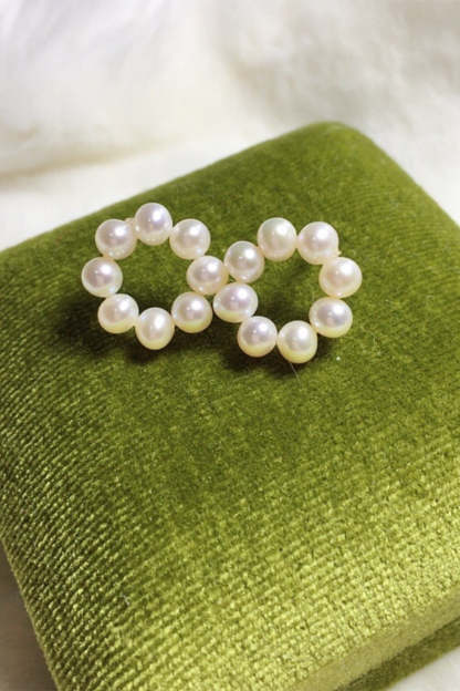 White Pearl Stud Earrings