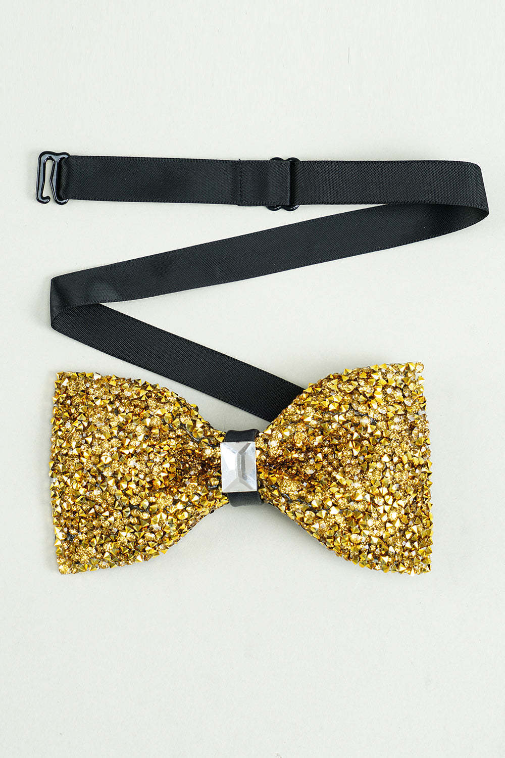 Formal Tuxedo Bow Tie in Golden Adjustable