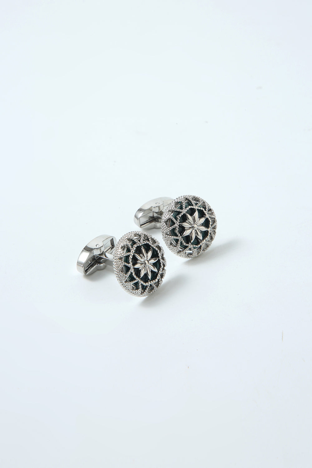 Men's Black Sparkly Cufflinks for Tuxedo Shirts