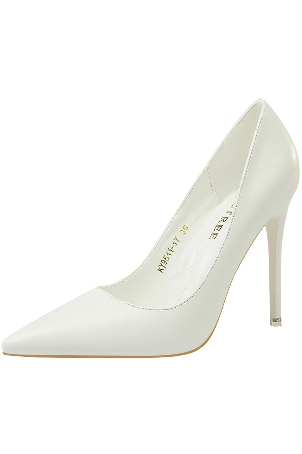 Pointed Stiletto Heels with a Shallow Mouth and Super High Heel