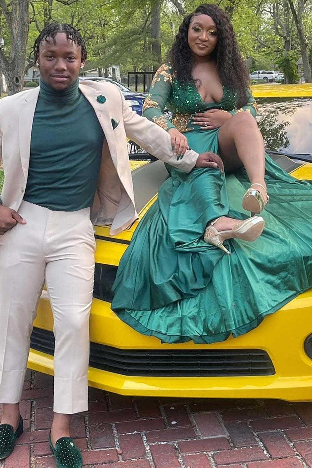 Men's Prom Suits with Ivory Notched Lapel in 2 Pieces