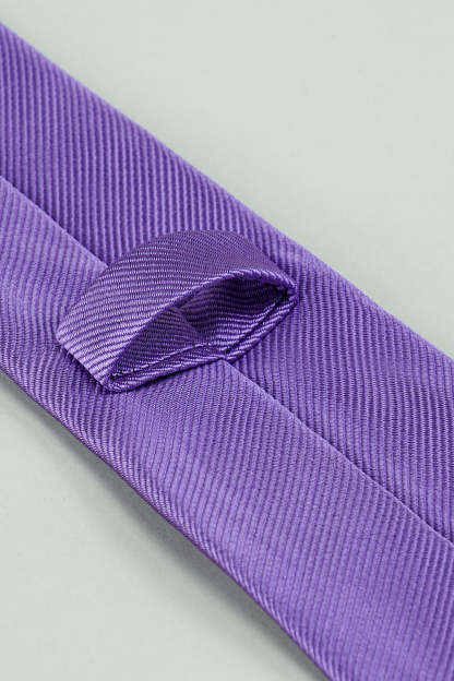 Satin Party Tie in Solid Black