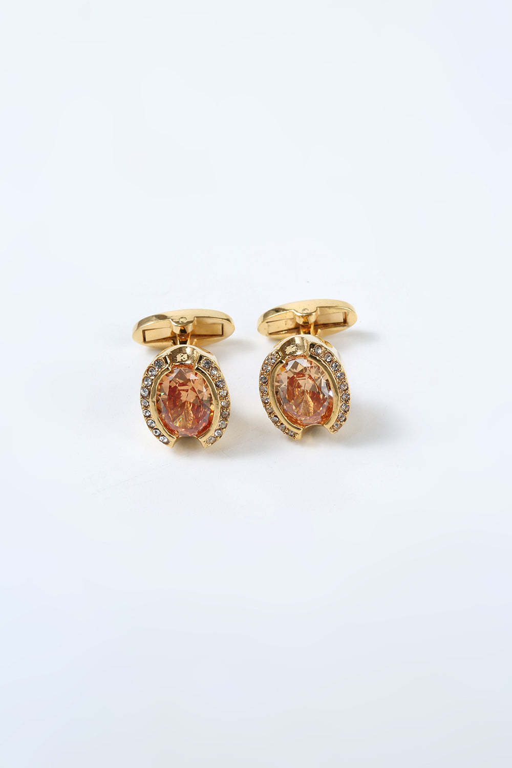 Men's Golden Tuxedo Shirt Cufflinks