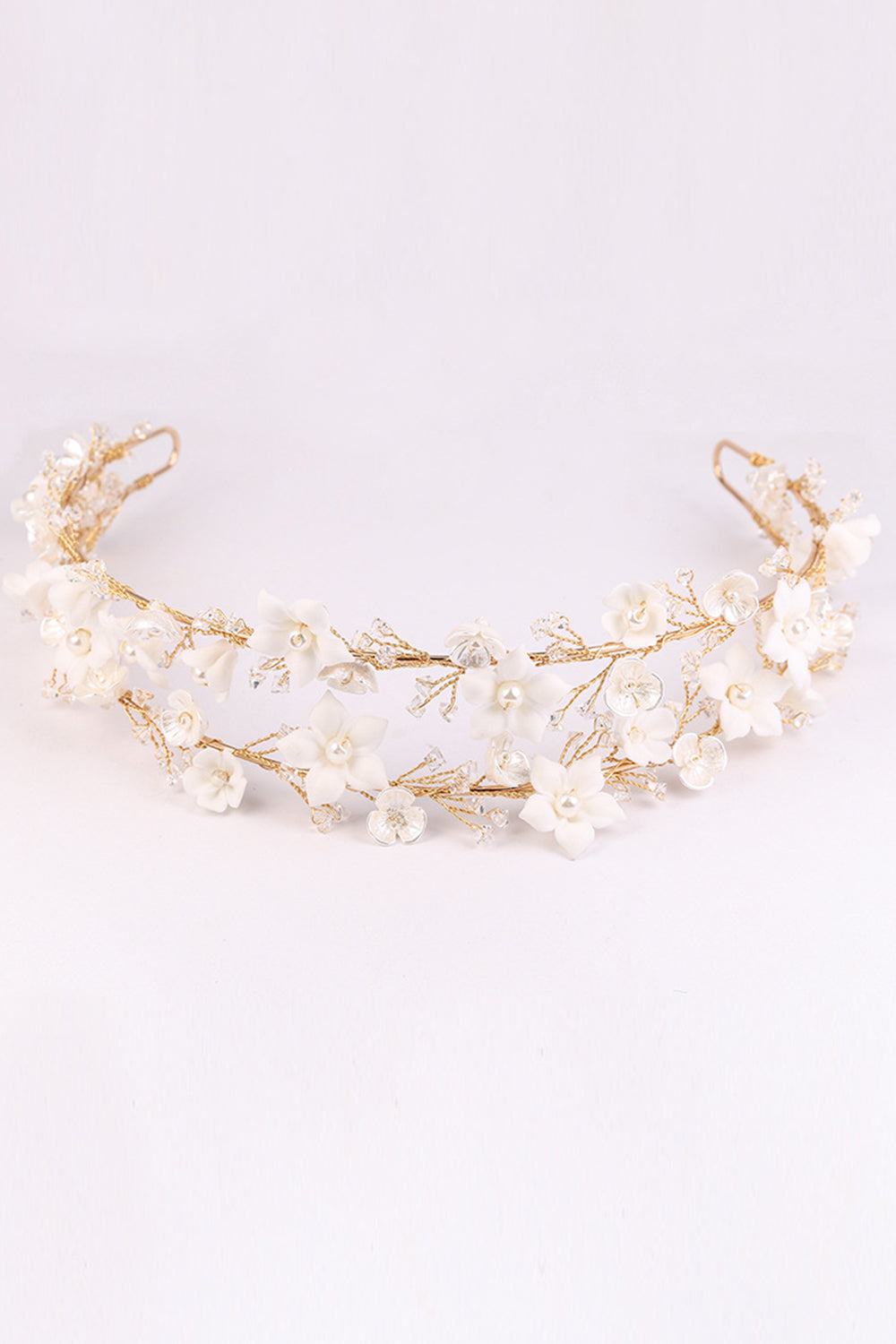 Bridal Headpieces with White Flowers