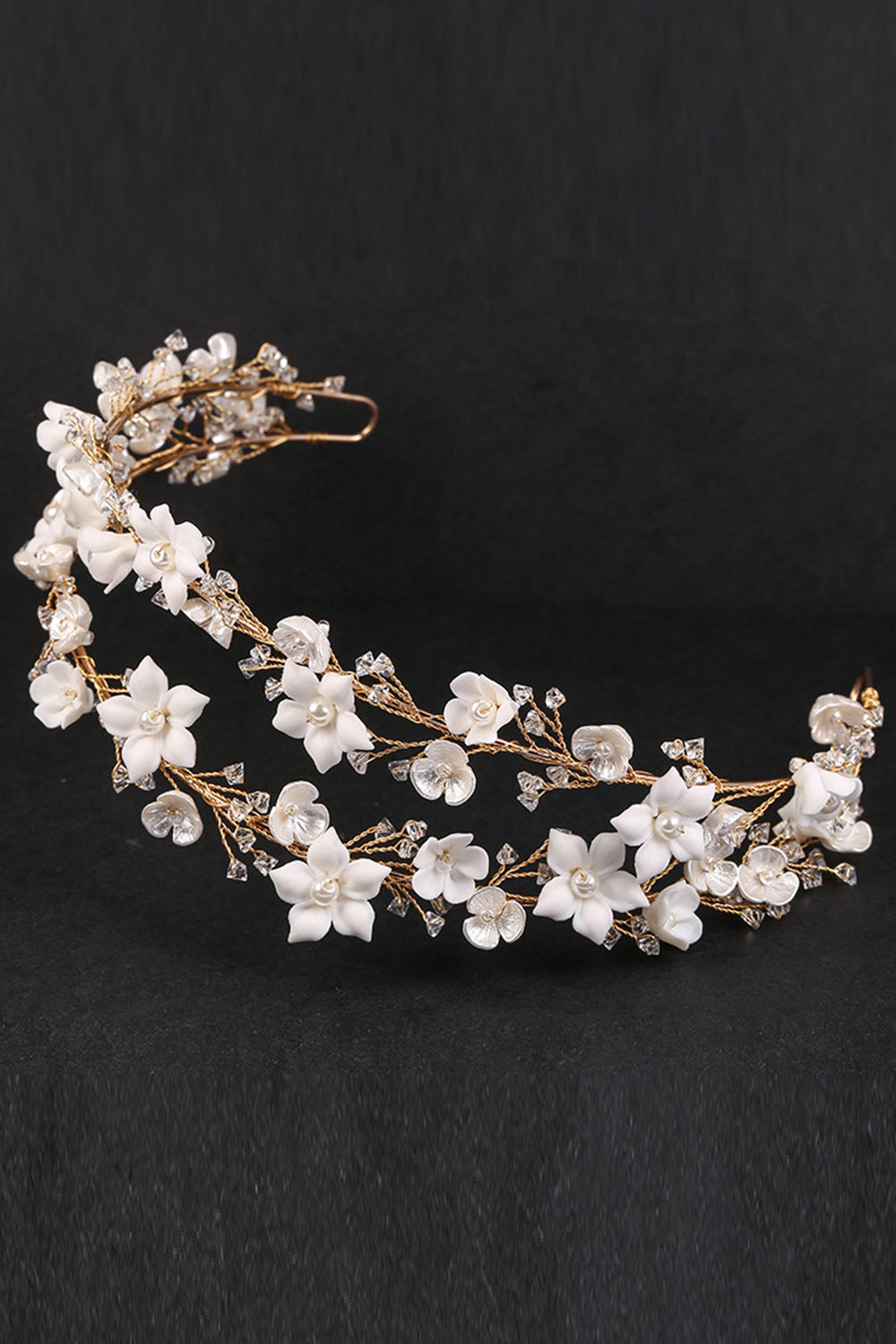 Bridal Headpieces with White Flowers