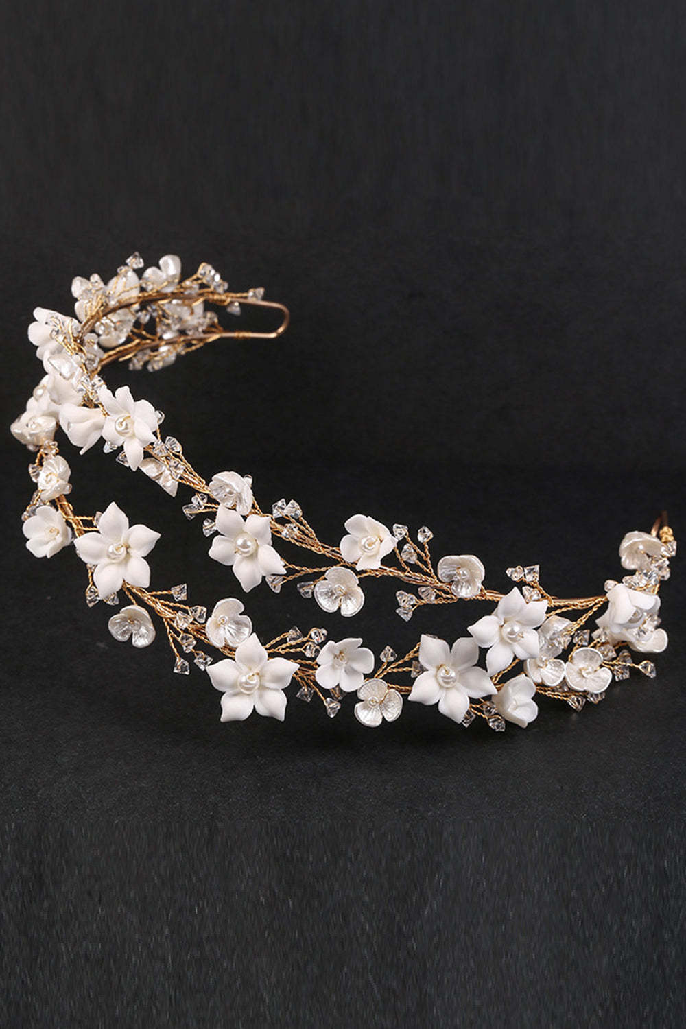 Bridal Headpieces with White Flowers