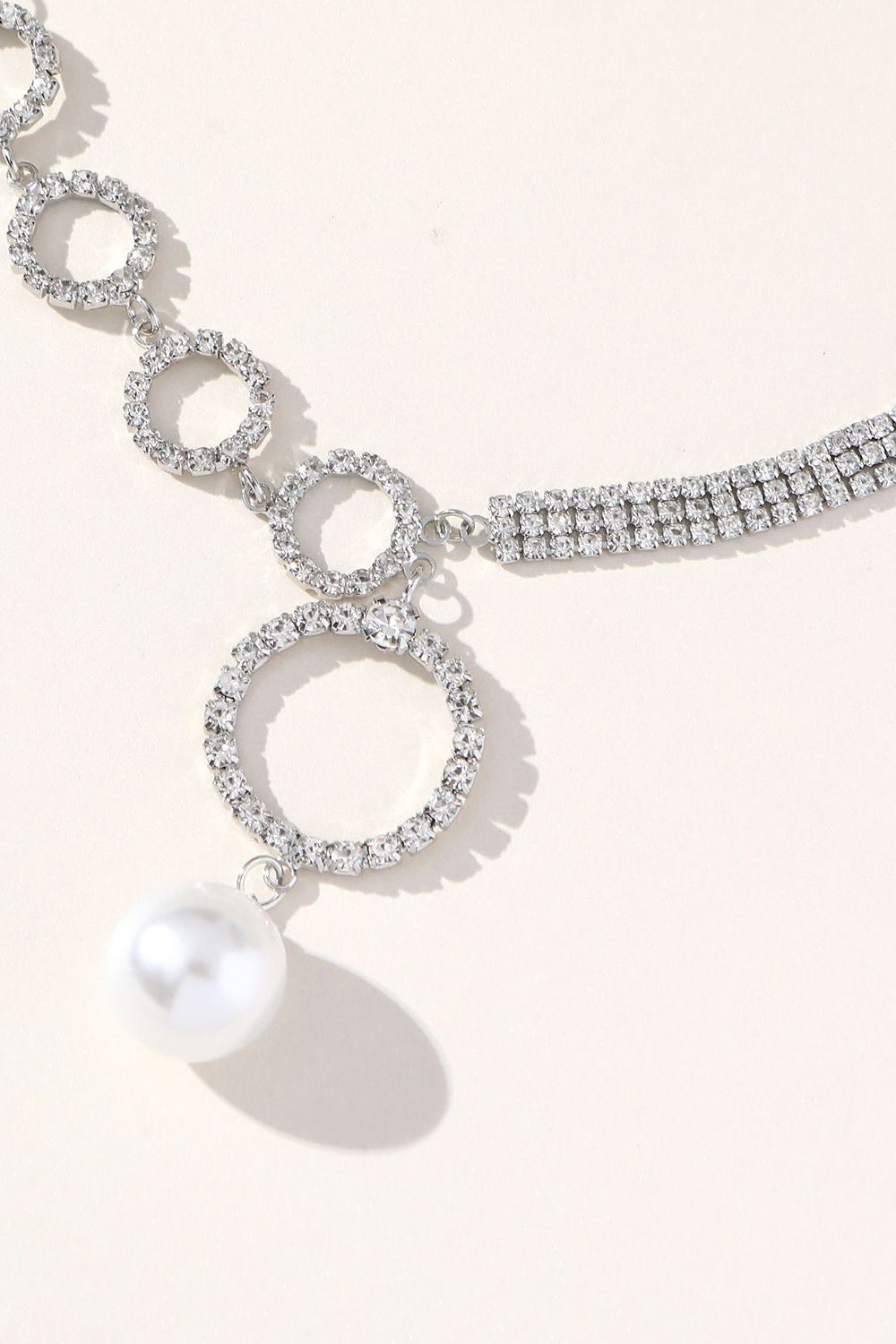 Shimmering Silver Rhinestone Choker