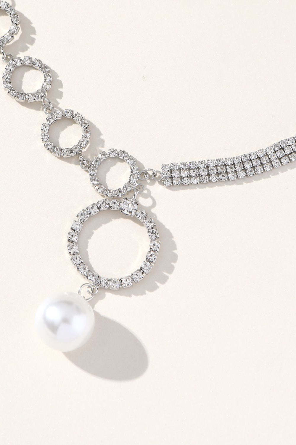 Shimmering Silver Rhinestone Choker