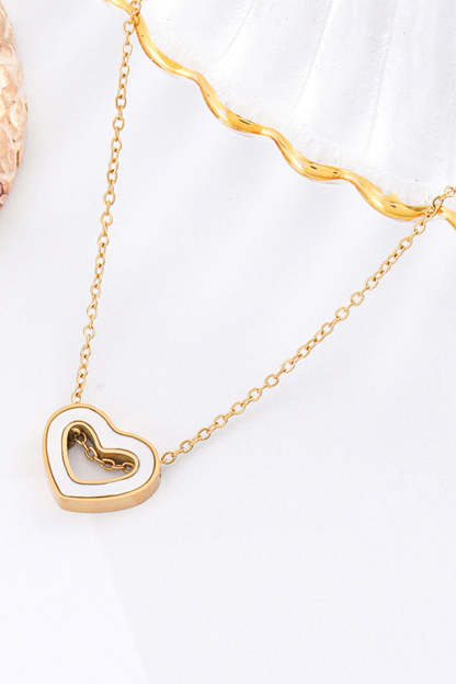 Necklace with a Golden Heart