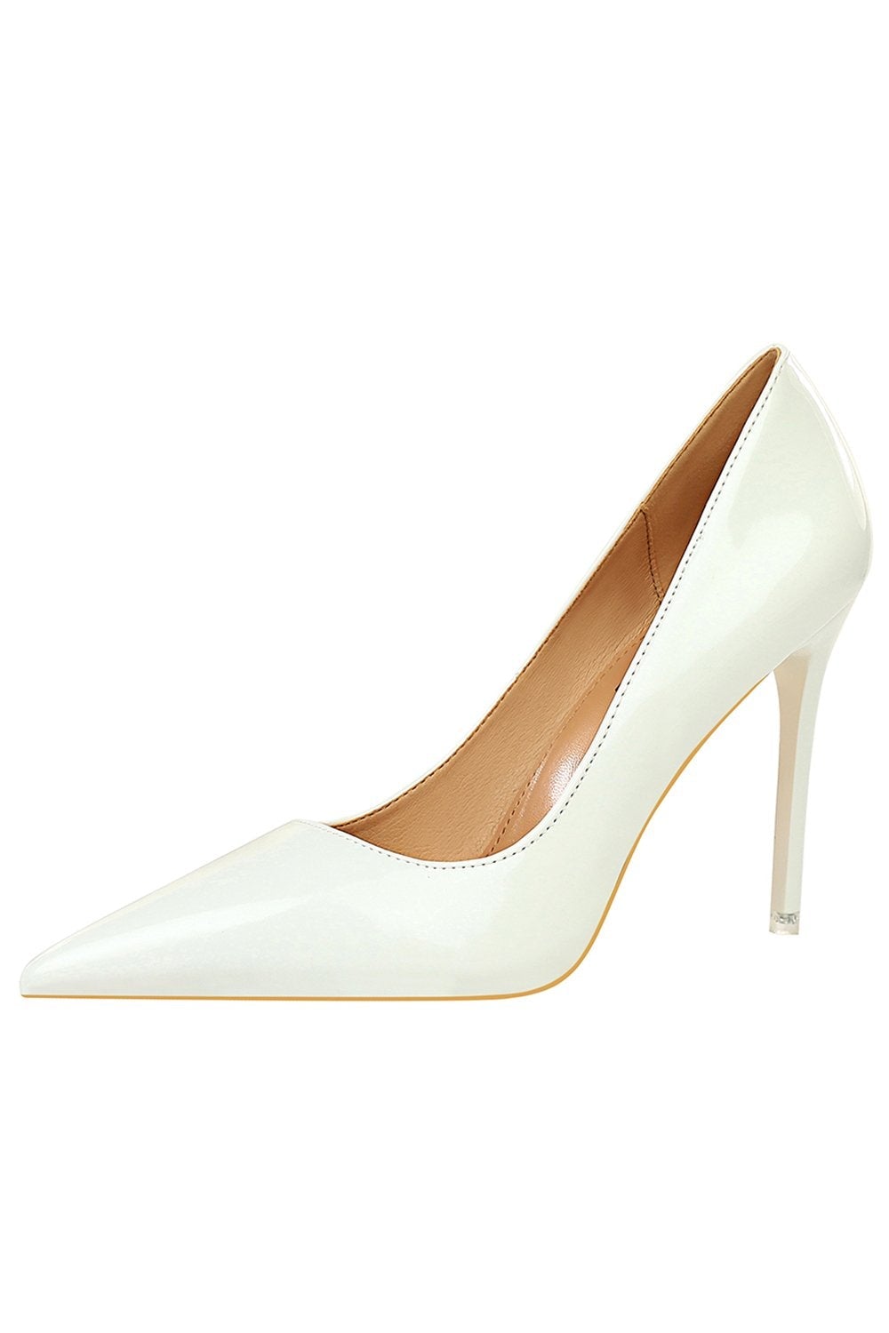 Pointy Stiletto Heels in Khaki