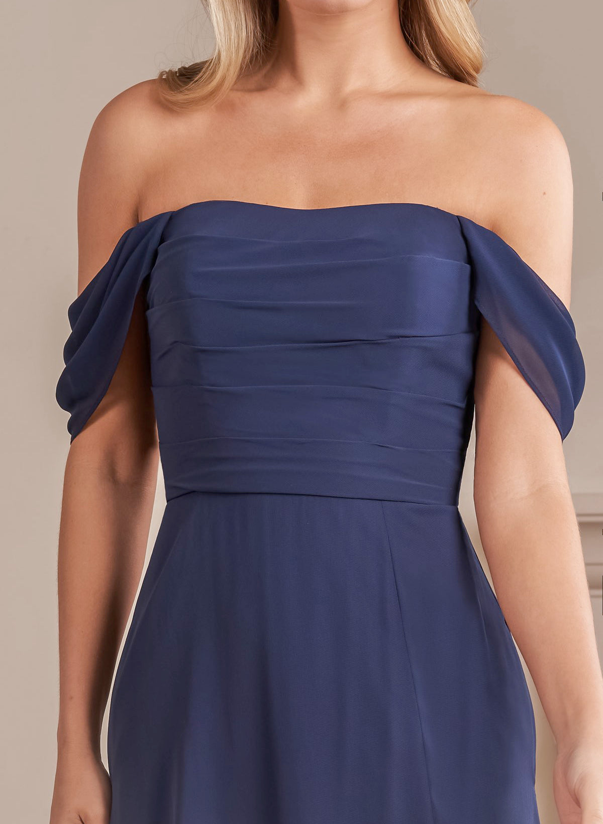 Short Off-the-Shoulder Graduation Dress A-Line Chiffon