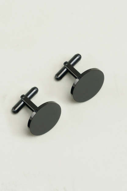 Cufflinks for Simple Black Tuxedo Shirts