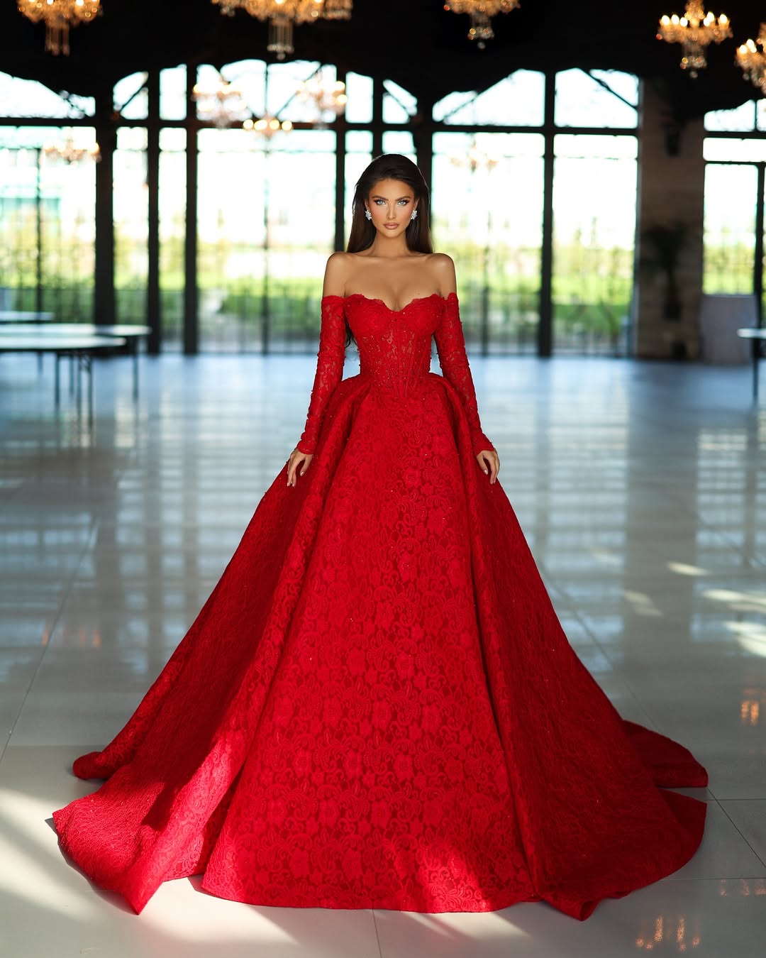 long evening dresses with sleeves