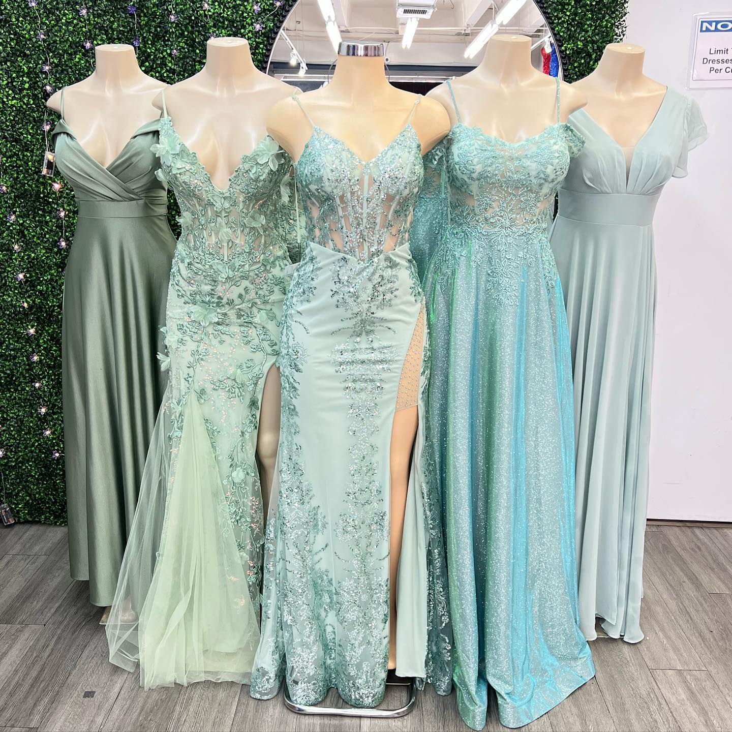 Mint Green Long Evening Dresses