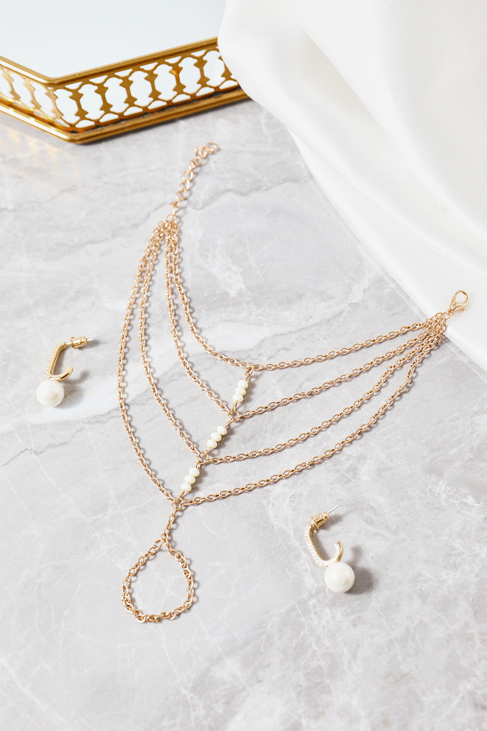 Bracelet and Ring in Boho Style