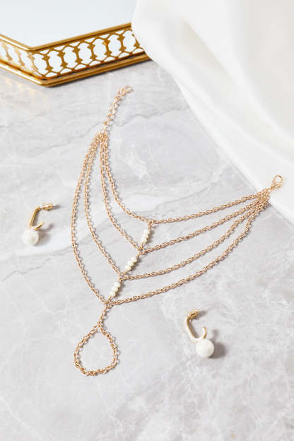 Bracelet and Ring in Boho Style