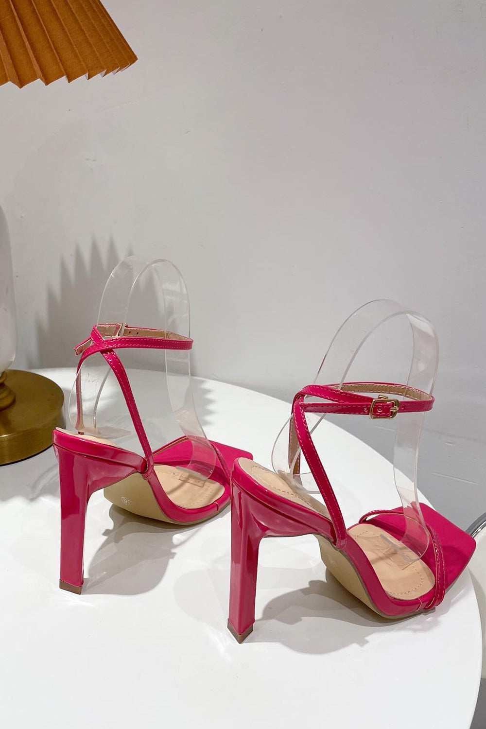 Thick High Heels with Square Head in One Word