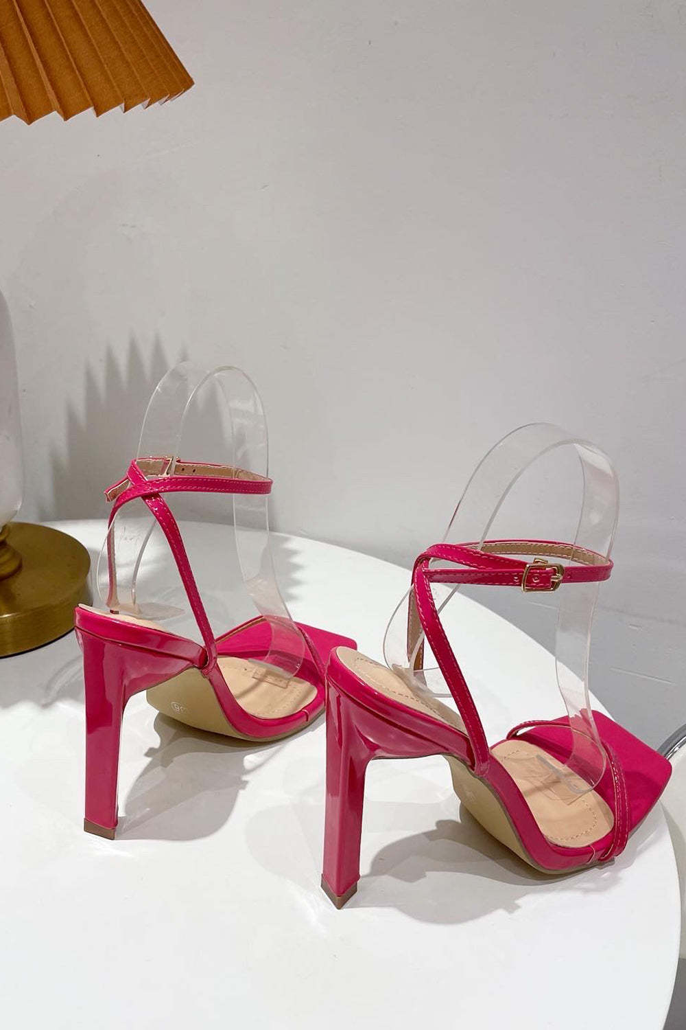 Thick High Heels with Square Head in One Word