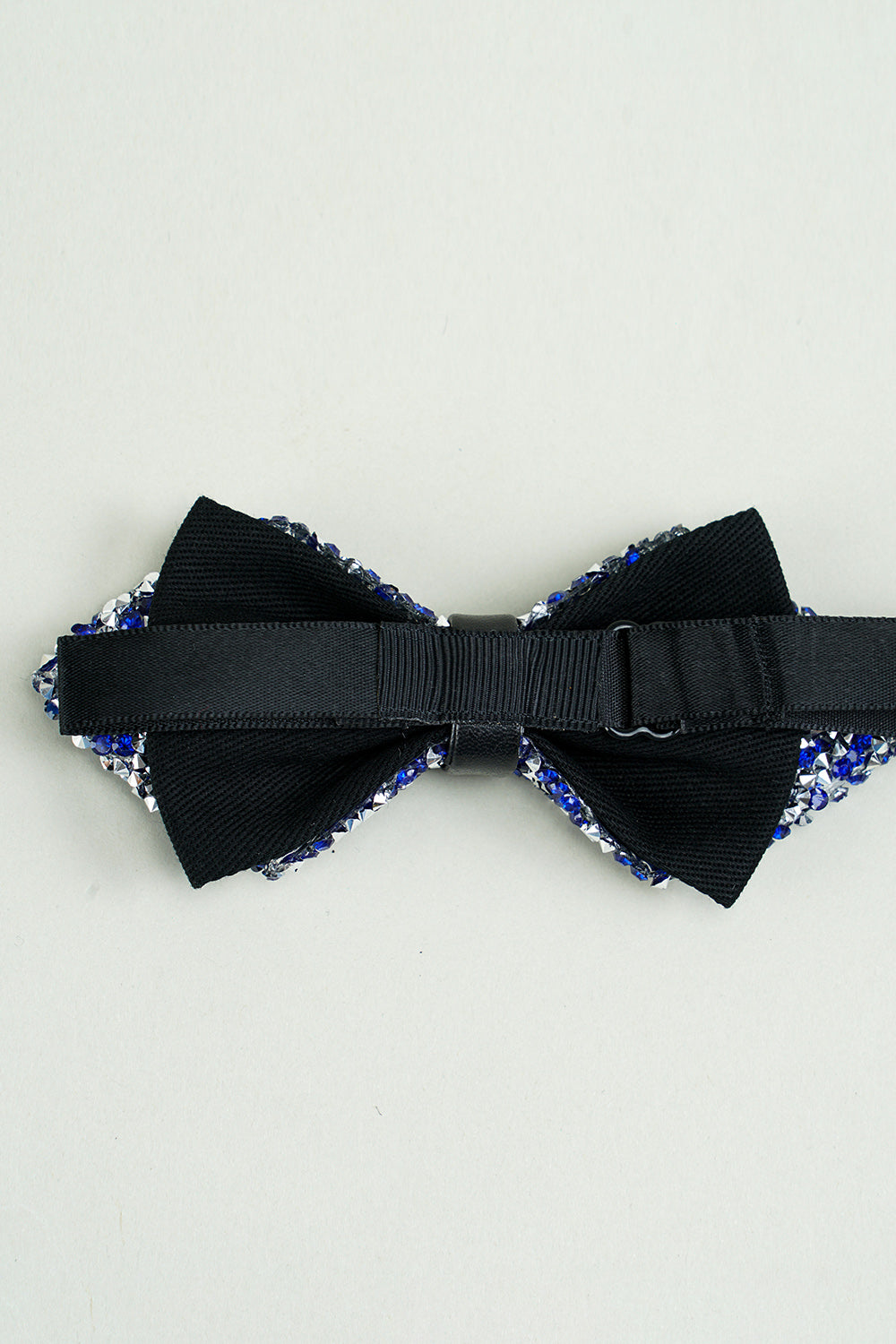 Adjustable Party Bow Ties with Black Rhinestones