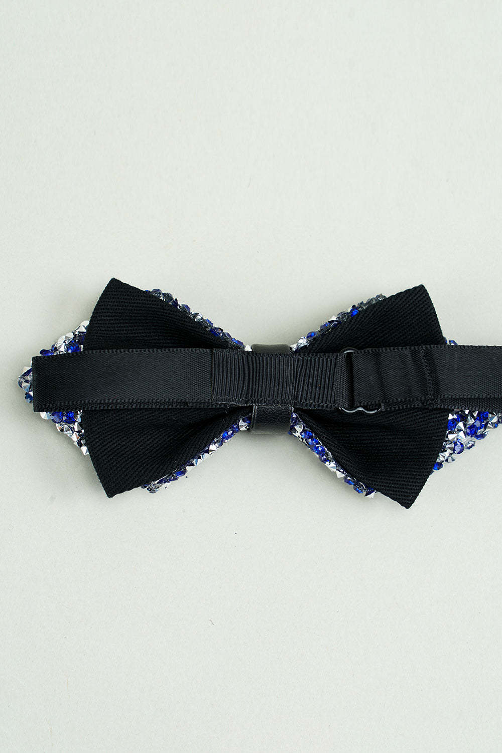 Adjustable Party Bow Ties with Black Rhinestones